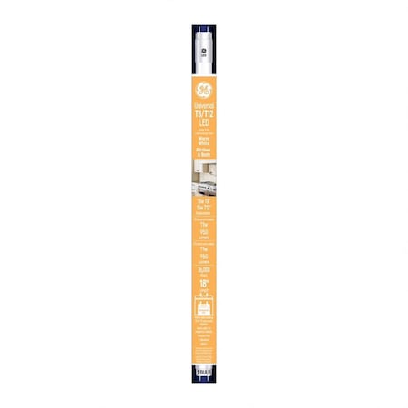 Current GE T8 Warm White 18 in. G13 (Medium Bi-Pin) T8 LED Linear Tube 15 Watt Equivalence 1 pk 37164